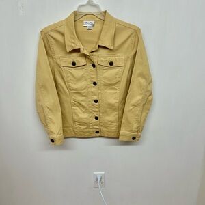 Bend Over  Maize Yellow Denim Jacket 12P